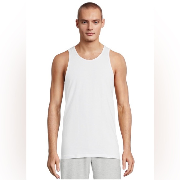 Pair of Thieves Men’s Super Soft Slim Fit White Fitted Tank  2-pack S - Picture 2 of 7